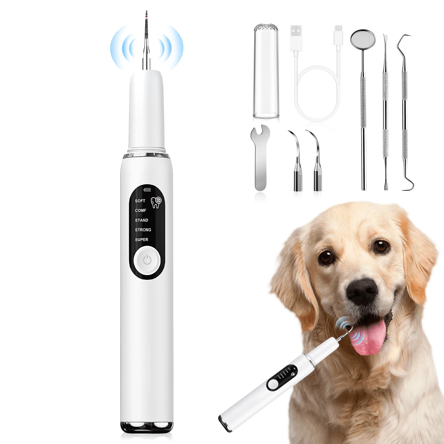 VetOralLab Ultrasonic Pet Dental Scaler & Plaque Remover