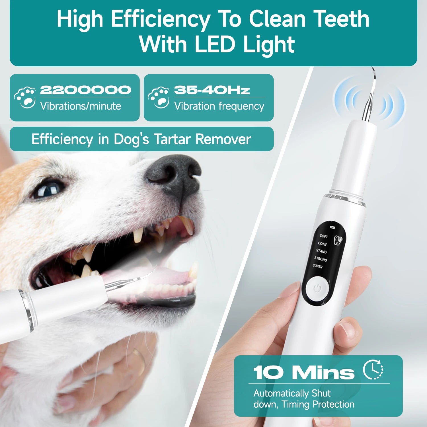 VetOralLab Ultrasonic Pet Dental Scaler & Plaque Remover