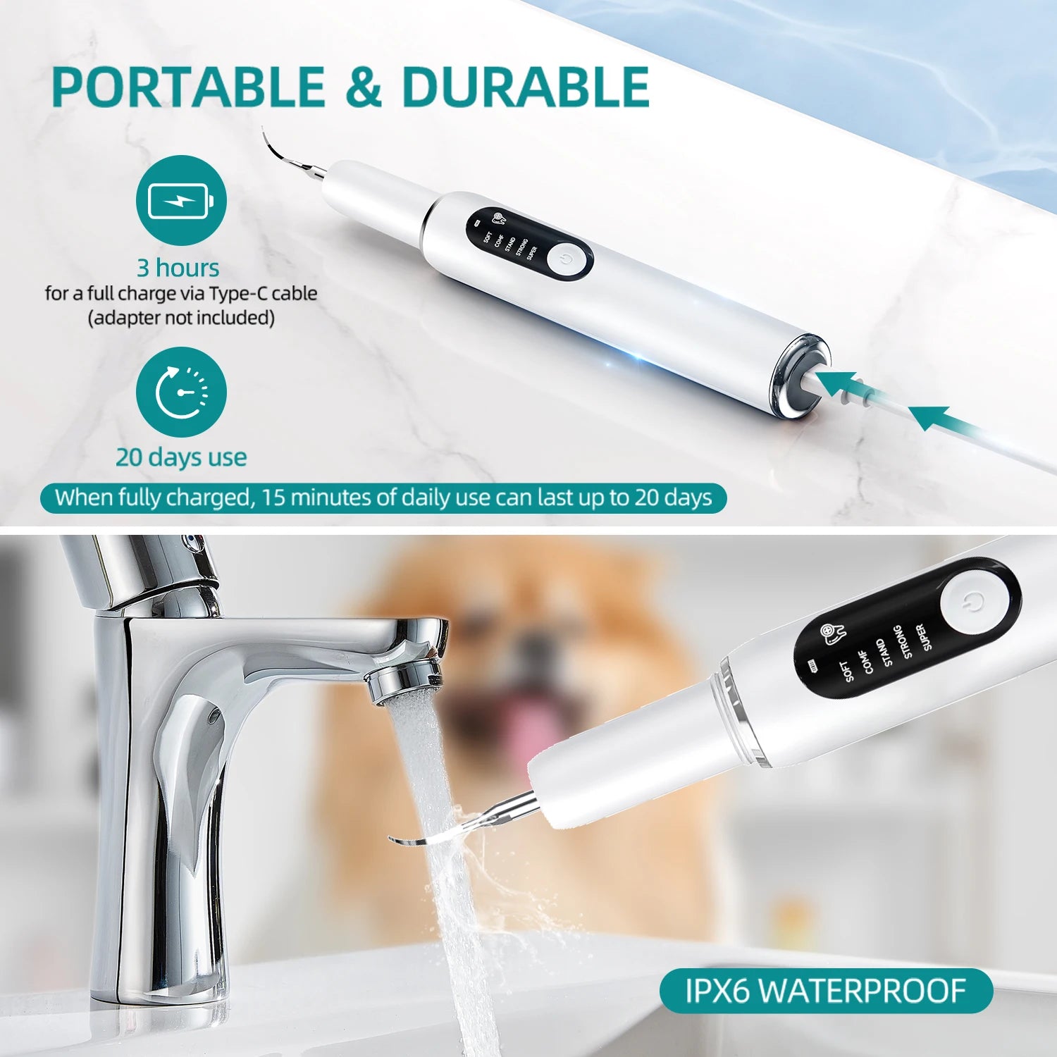 VetOralLab Ultrasonic Pet Dental Scaler & Plaque Remover