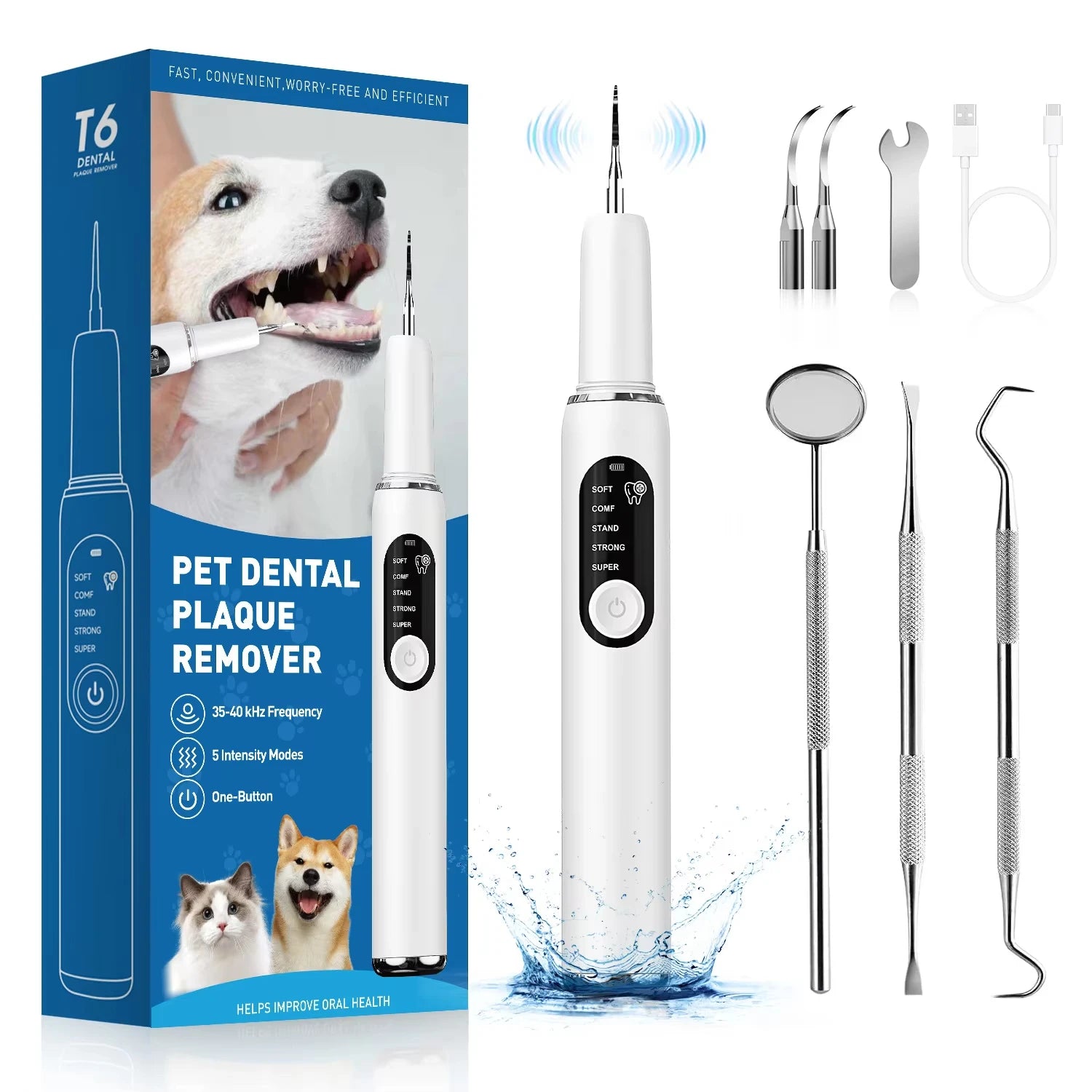 VetOralLab Ultrasonic Pet Dental Scaler & Plaque Remover